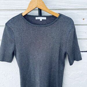 Metallic Gray Top S - Blusa Gris Metalizada S